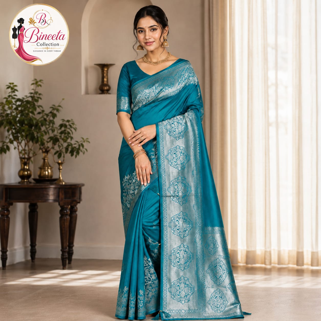 Dual-Tone Silk saree