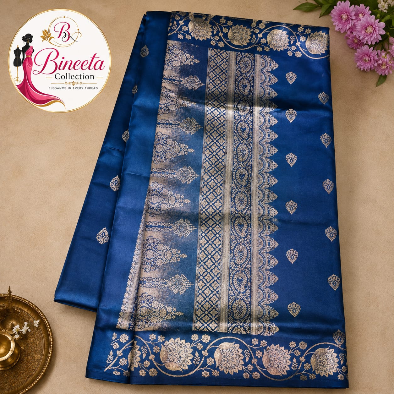 Katan Silk saree — view 2