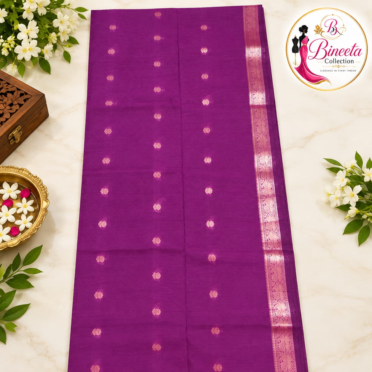 Maheshwari cotton silk — view 2