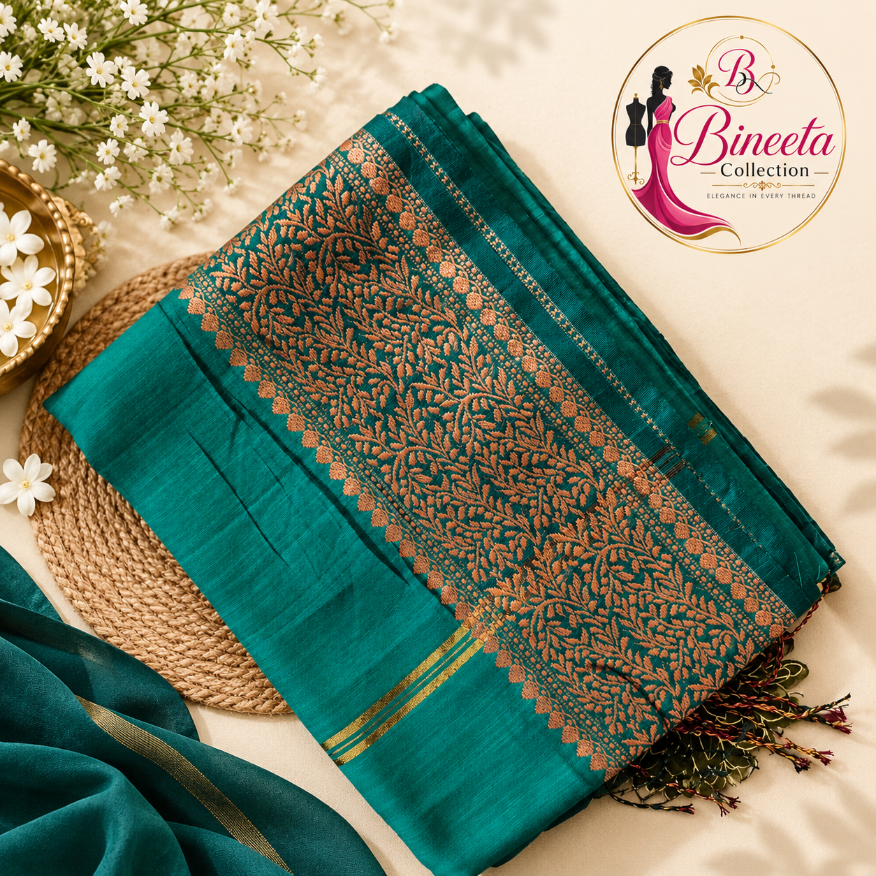 Handloom saree — view 2
